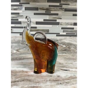 V. Nason & C. Murano Italy Art Glass Elephant Figurine